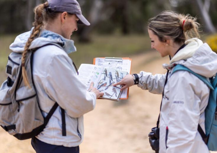 Image of students on Little Desert Wildlife and Zoological Field Trip