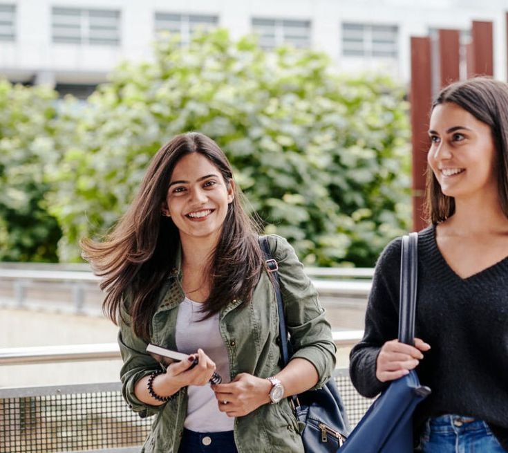 Students on campus