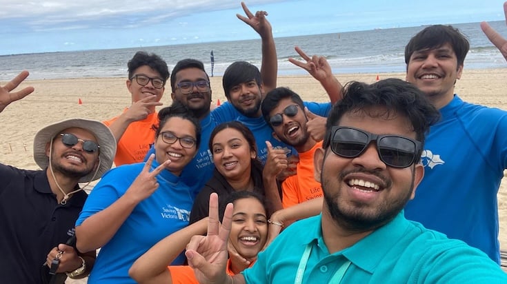 Beach fun and water safety