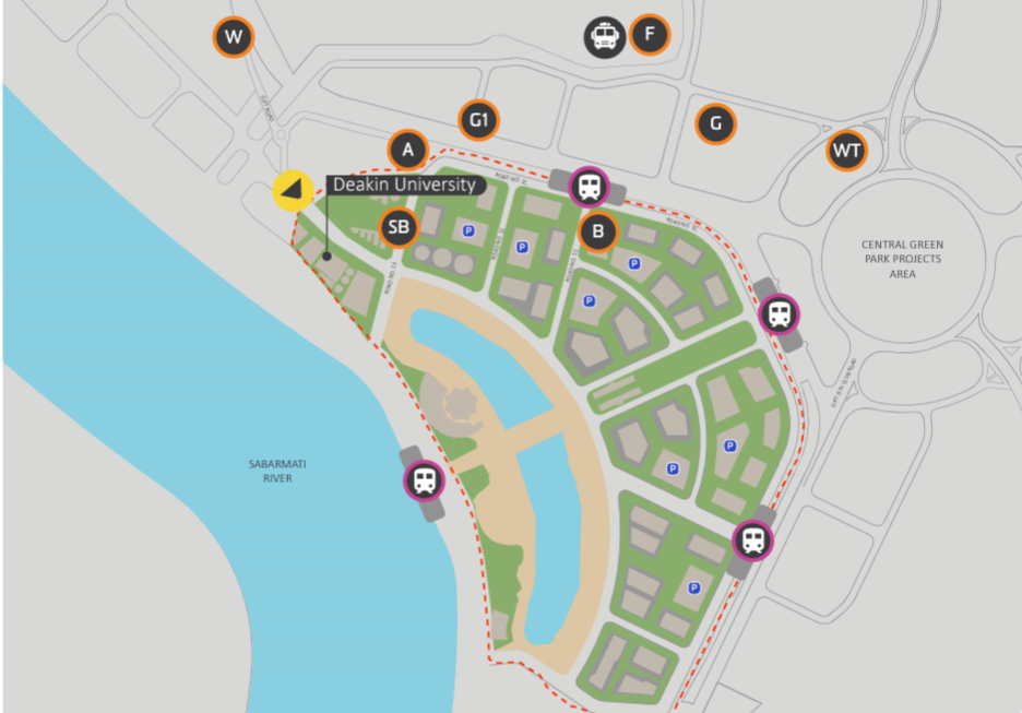 GIFT City campus map