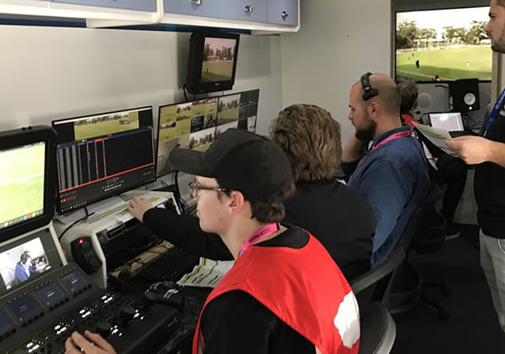 Access Deakin's outside broadcast van