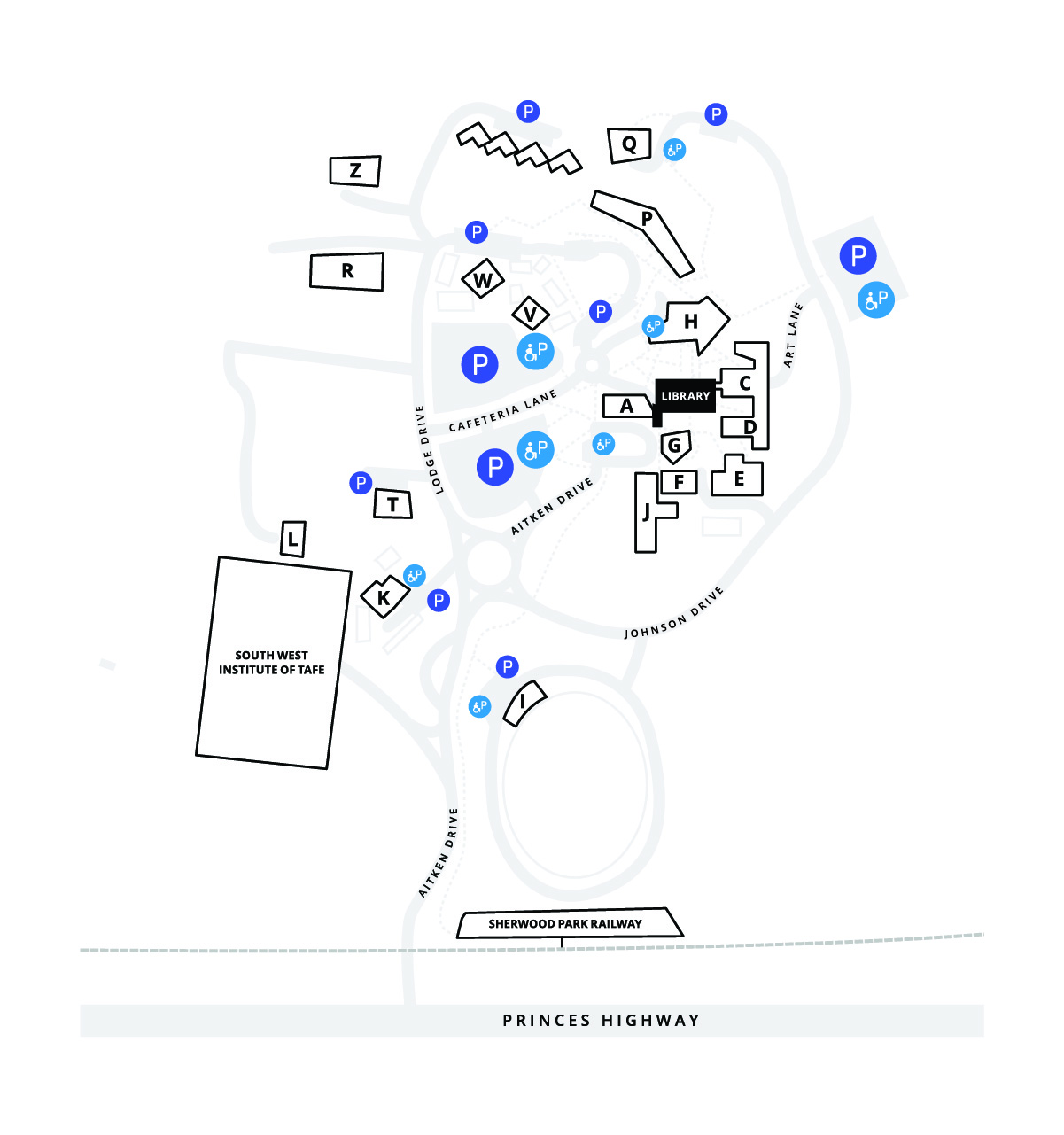 Burwood campus map