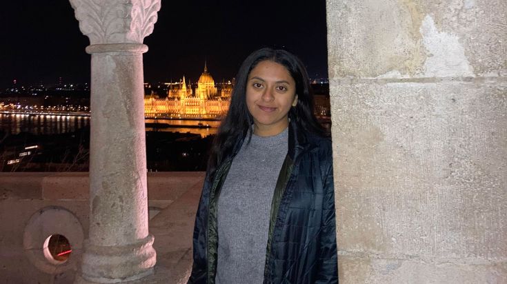 Student Sasha on study abroad in Budapest