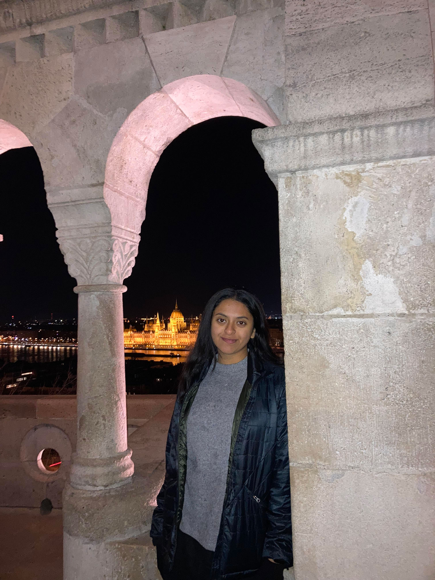 A photo of student Sasha in Budapest