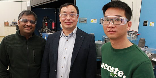 From left to right: Dr Srikanth Mateti, Prof Ian Chen, Dr Qiran Cai